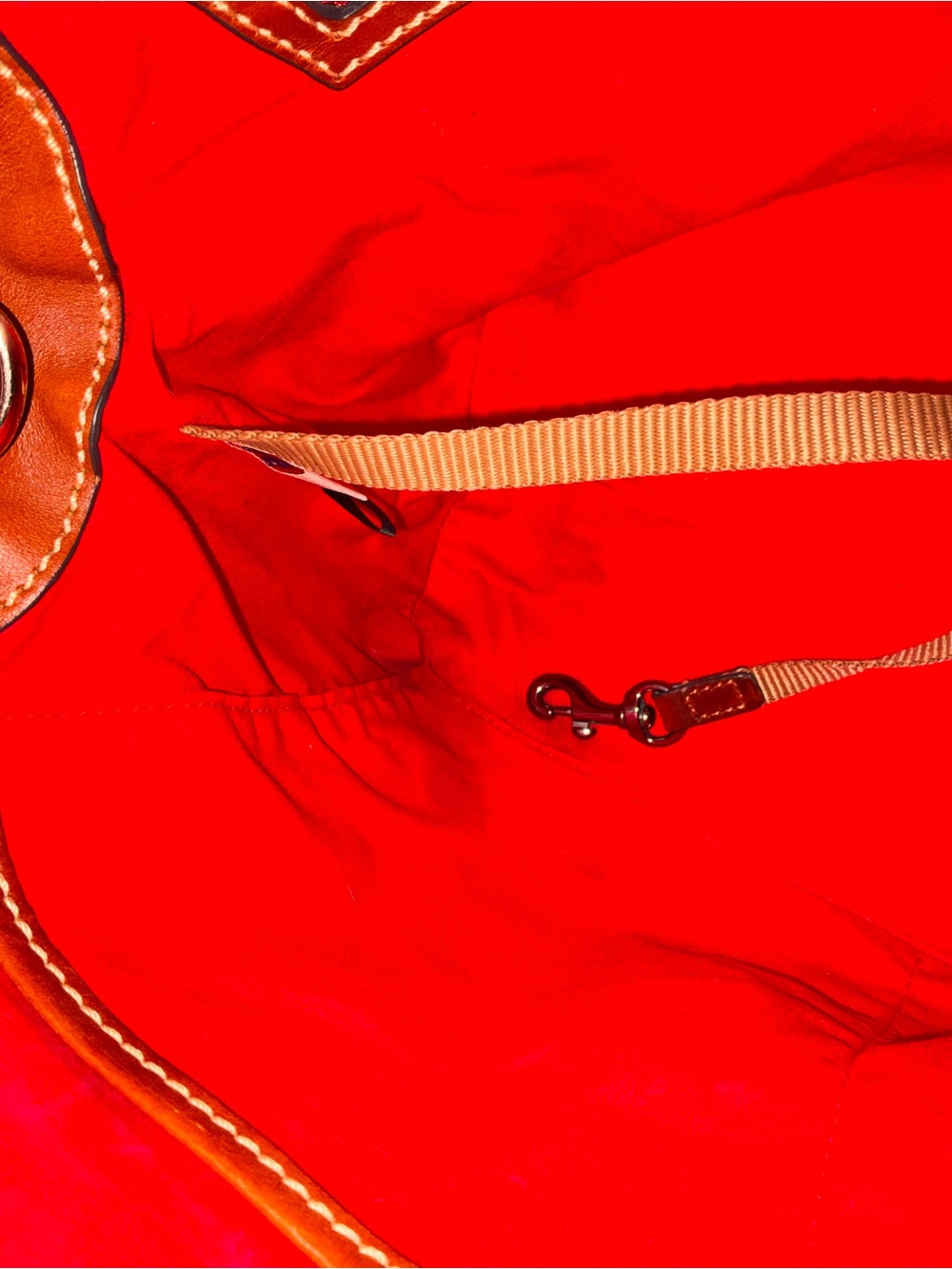 GUC Dooney & Bourke Pebble Grain Darcy Dome Satchel, Color Bubble Gum - Picture 7 of 8
